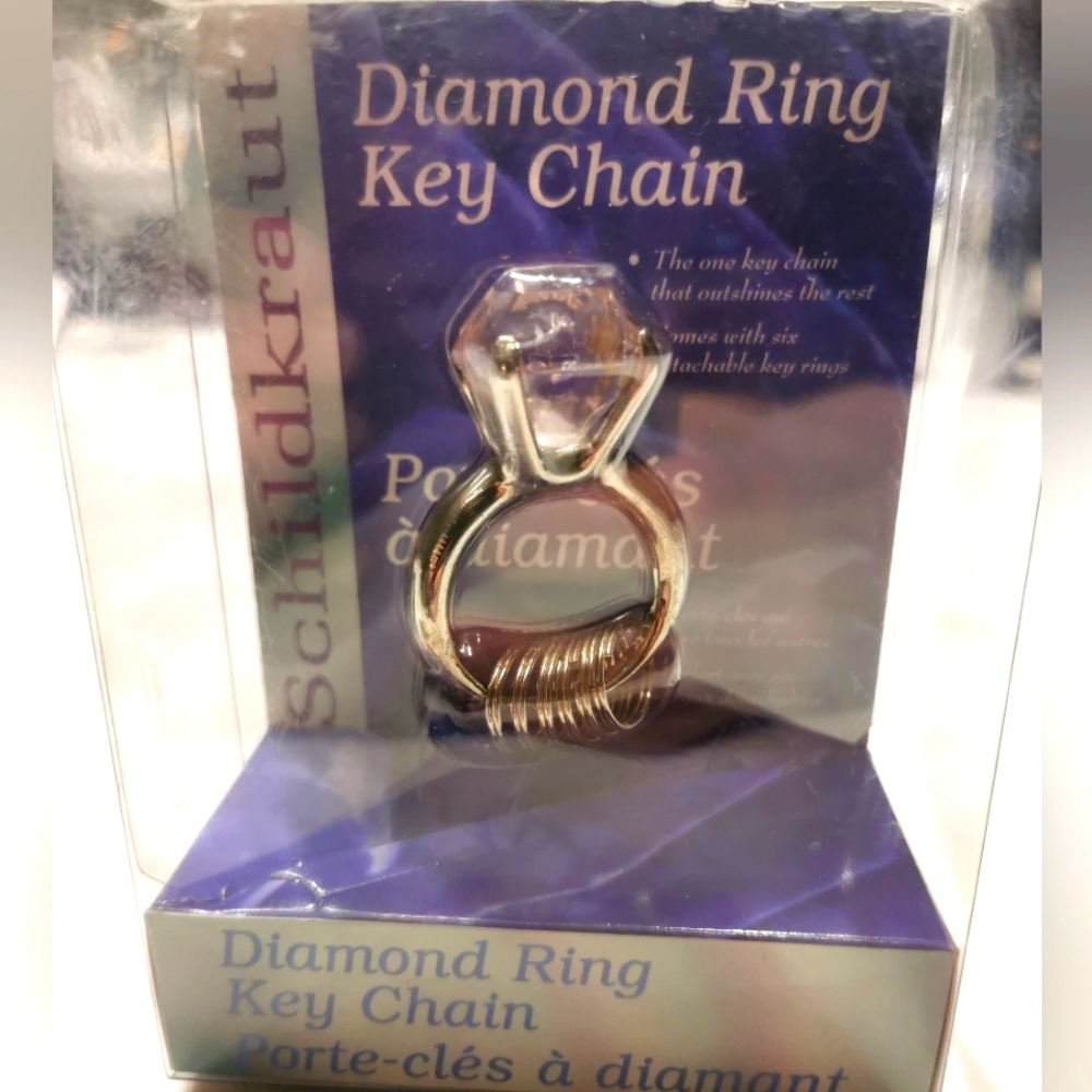 FREE WITH PURCHASE - Diamond ring keychain holder